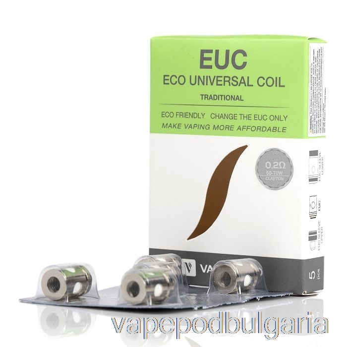 Vape Bulgaria Vaporesso Euc резервни намотки 0.2ohm традиционни Euc Clapton